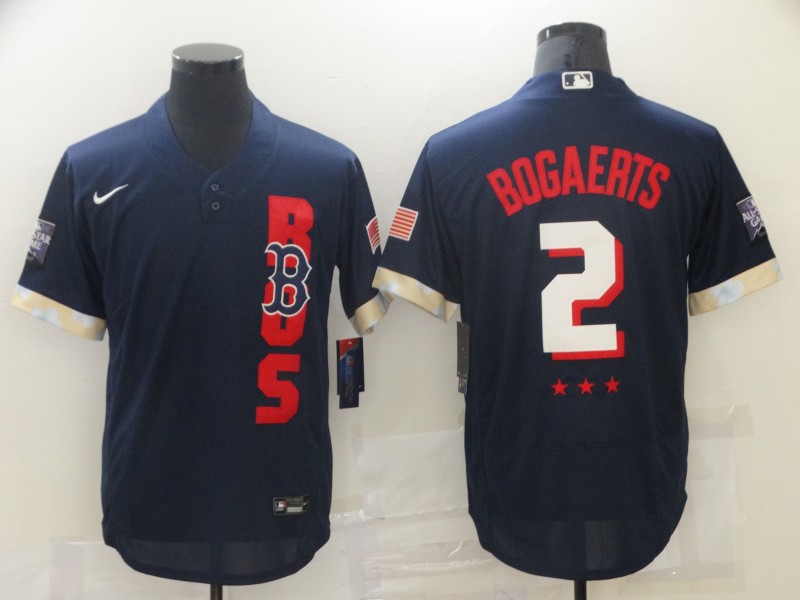 Men's Boston Red Sox Xander Bogaerts #2 Navy All Star Jersey